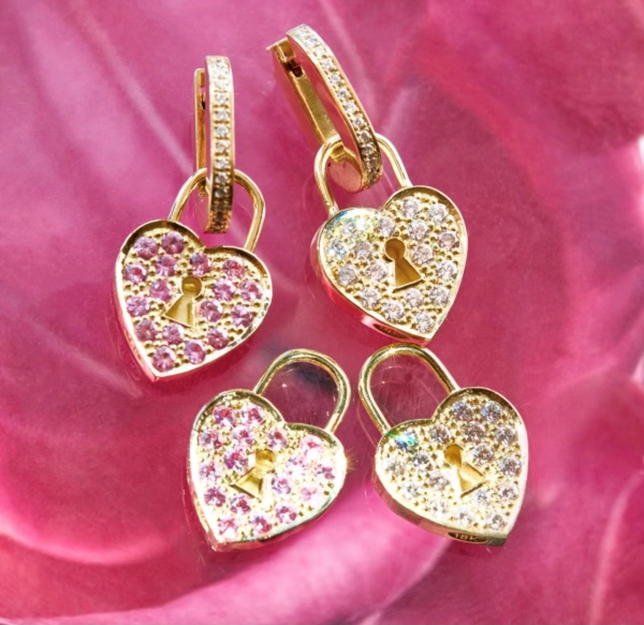 Heart Lock Earrings