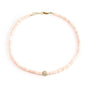Coral Slice Diamond Bead Necklace