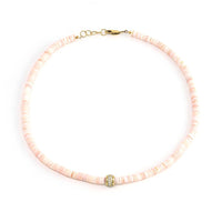 Pink Shell Beaded Necklace