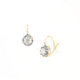 Victorian Round Diamond Drop Earrings