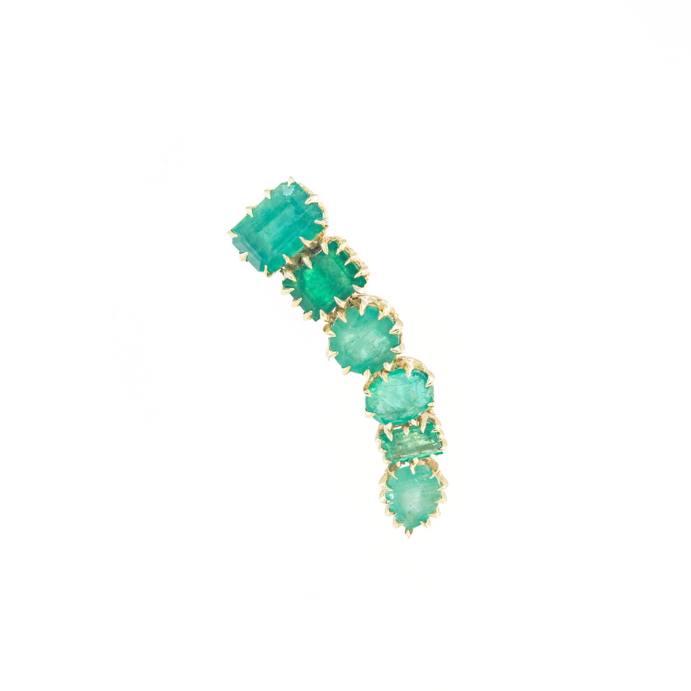 Emerald Victorian Ear Climber