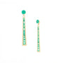 Emerald Eiffel Tower Earrings