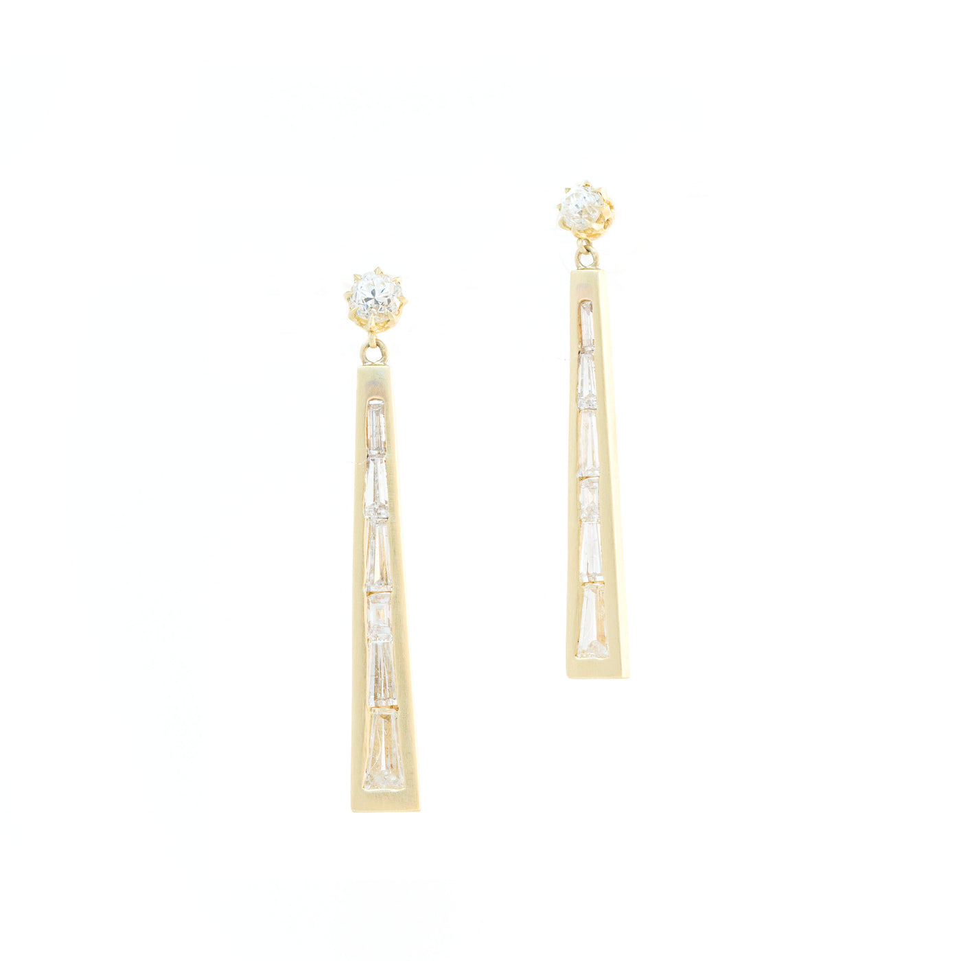 Diamond Eiffel Tower Earrings
