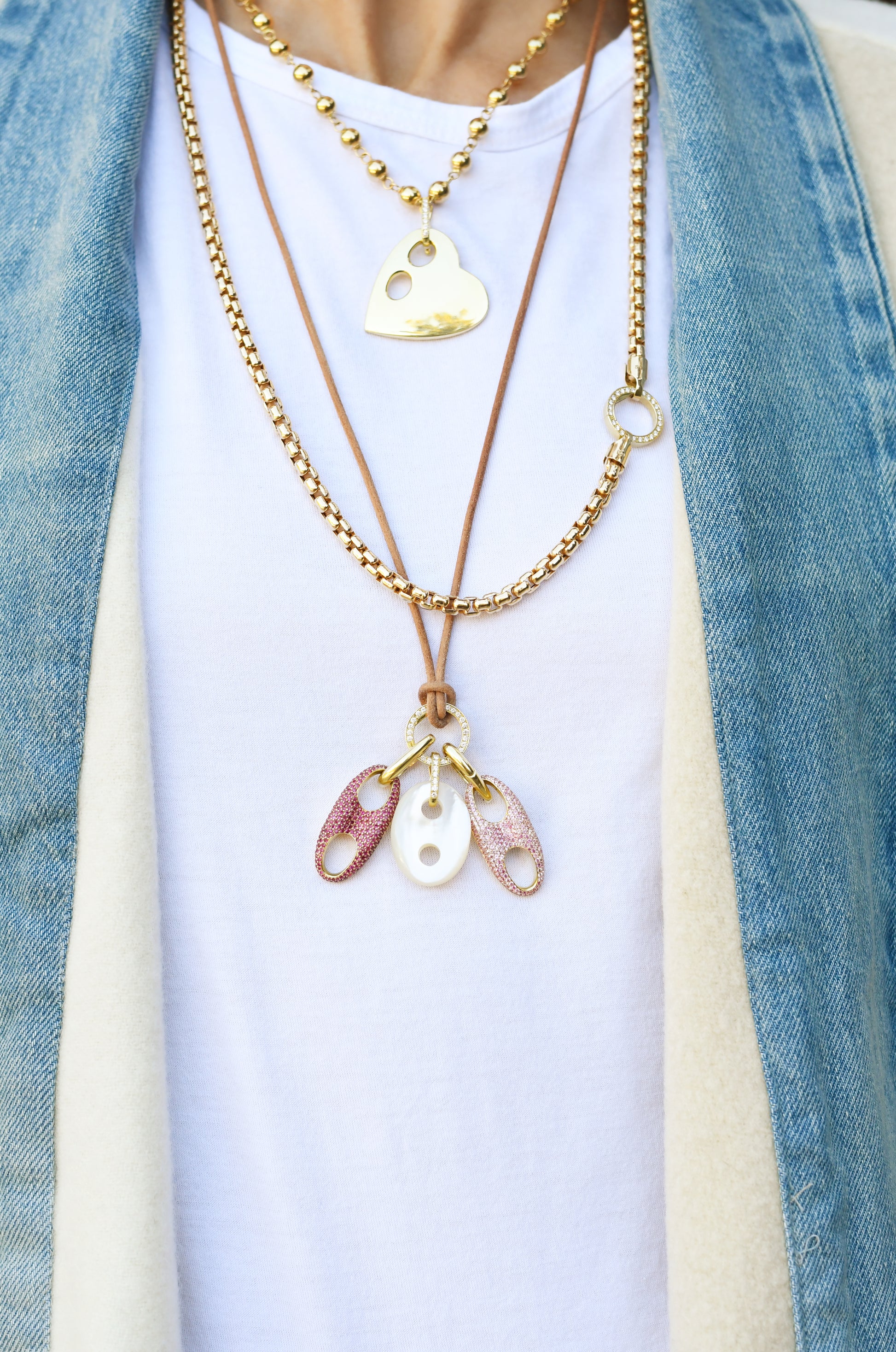 Box Chain with Diamond Clasp