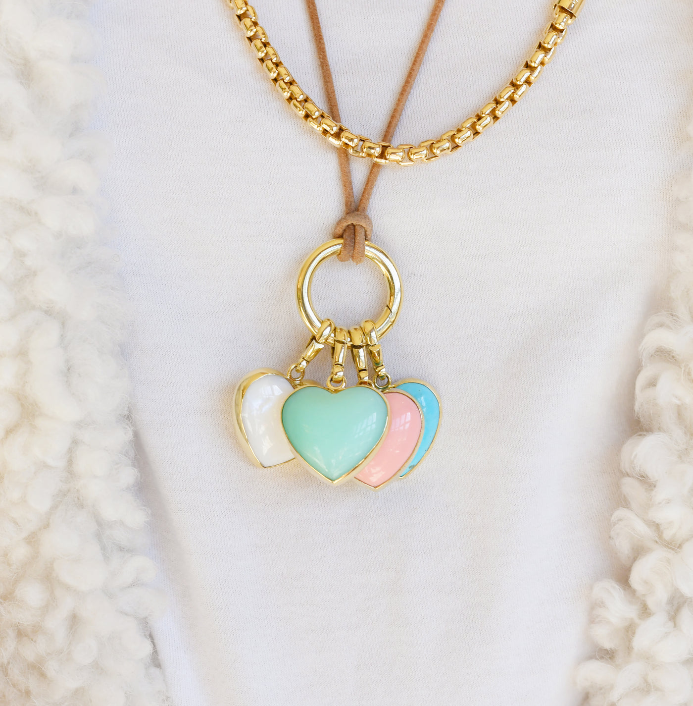 Small Carved Turquoise Heart