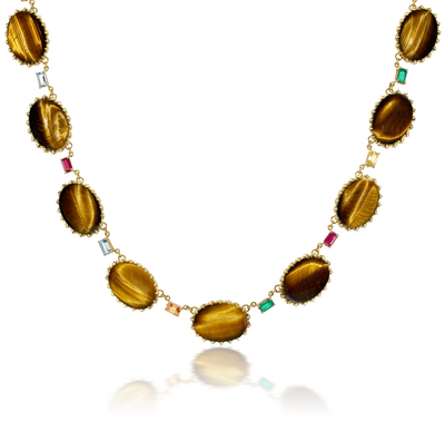 Tiger's Eye Victorian Necklace