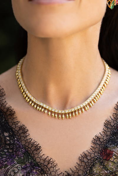 Cleopatra Necklace with Diamonds