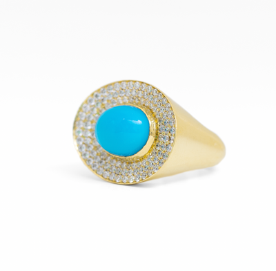 Turquoise Eyecon  Ring