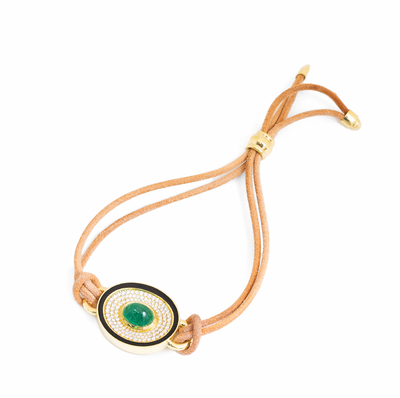 Emerald Eyecon Bracelet